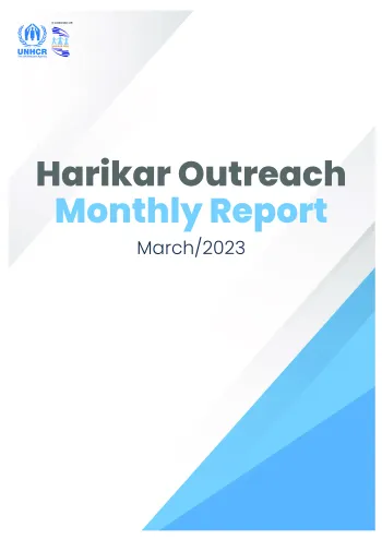 Harikar/UNHCR Outreach Monthly Report March