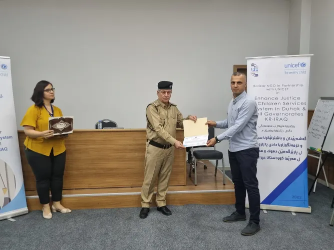 Capacity Building Training for Police officers on Child Justice Standards.