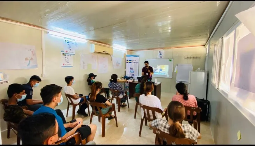 Harikar-SCI/SIDA Community center in Chamishko Camp, 2022 report.