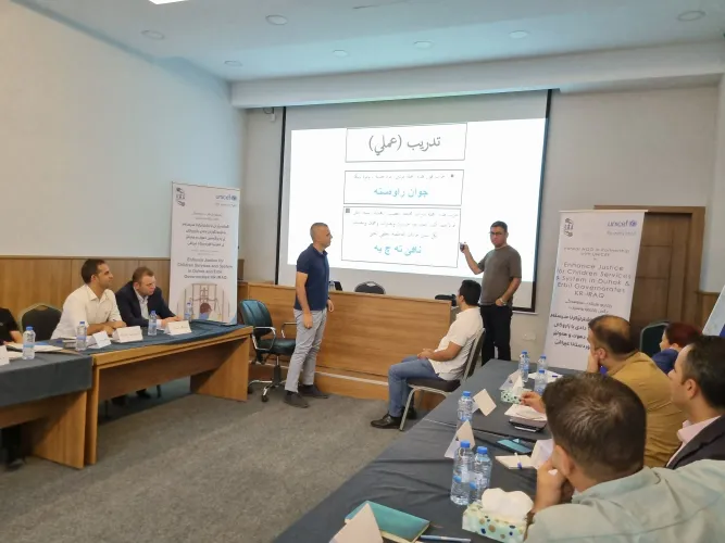 Capacity Building Training for Police officers on Child Justice Standards.