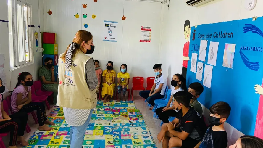 Harikar-SCI/SIDA Community center in Chamishko Camp, 2022 report.